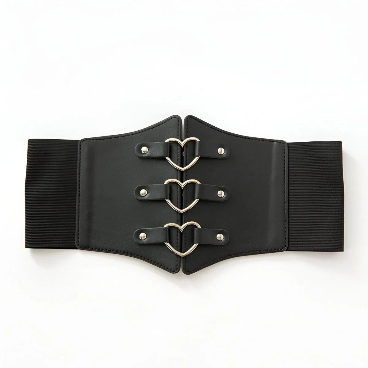Ceinture Corset Boucles en Forme de Cœur Modèle Linda - La Ceinturerie