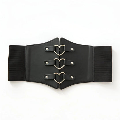 Ceinture Corset Boucles en Forme de Cœur Modèle Linda - La Ceinturerie