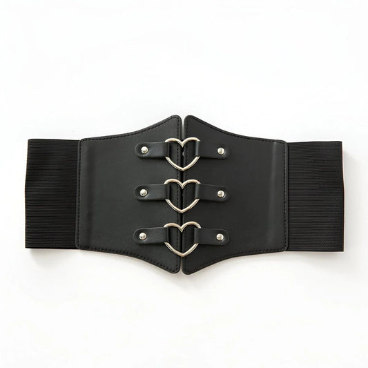 Ceinture Corset Boucles en Forme de Cœur Modèle Linda - La Ceinturerie