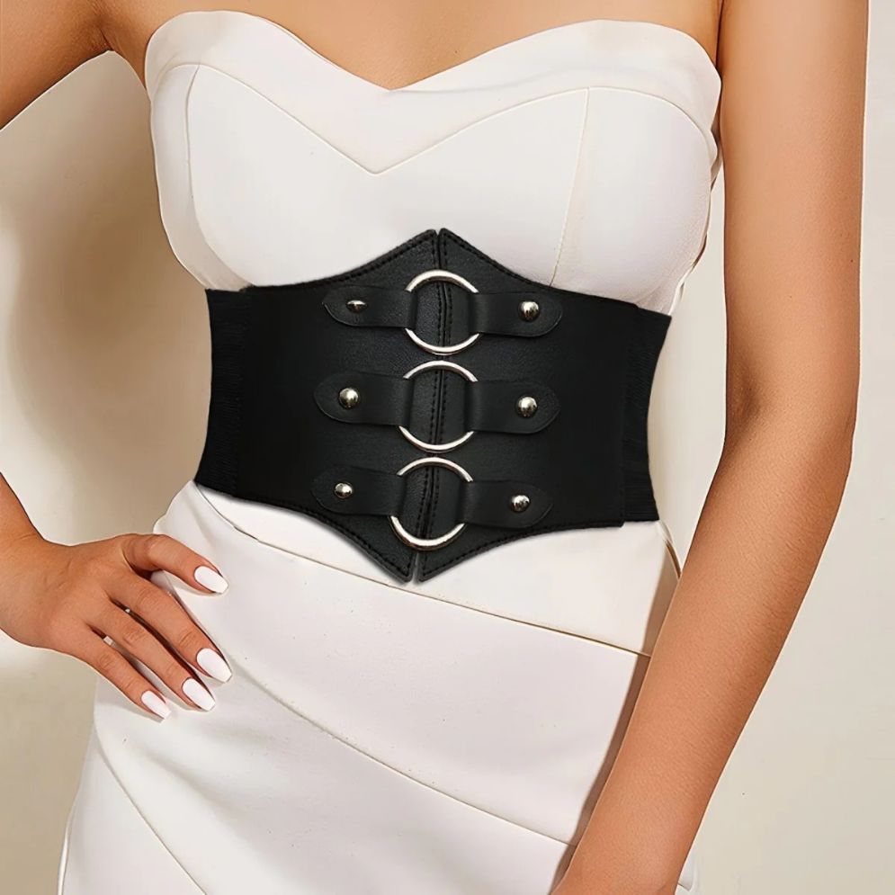 Ceinture Corset à Boucles Rondes Modèle Sufauzea - La Ceinturerie
