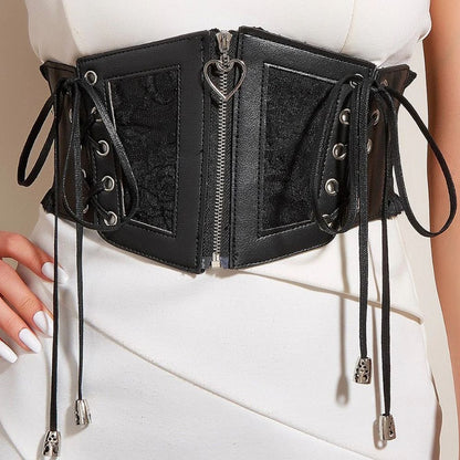 Ceinture Corset à Zip Modèle Abélia - La Ceinturerie
