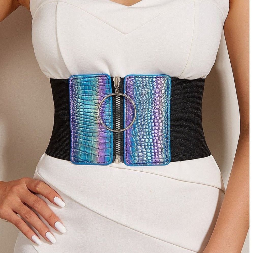 Ceinture Corset à Zip Modèle Zylia - La Ceinturerie
