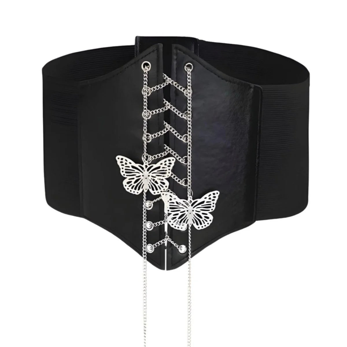 Ceinture Corset Chaîne Papillons Modèle Gabriella - La Ceinturerie