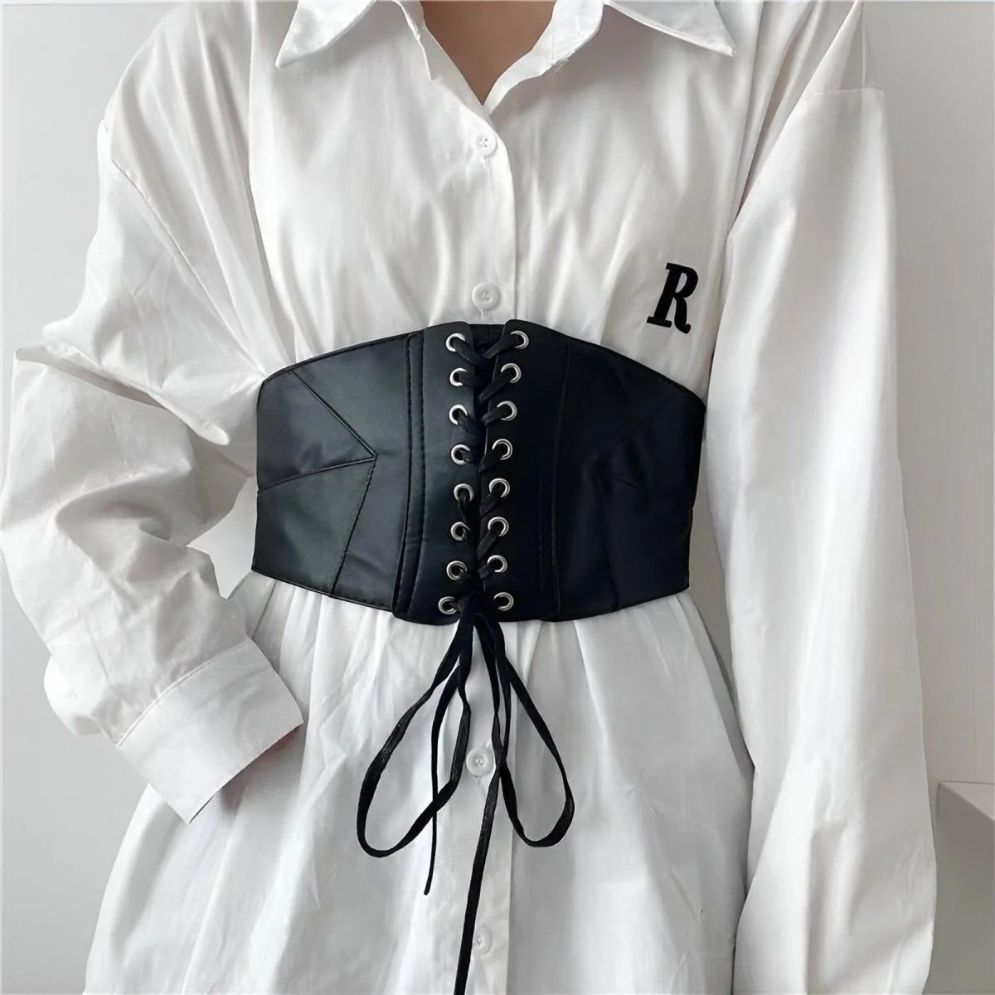 Ceinture Corset Large à Lacets Modèle Irwin - La Ceinturerie
