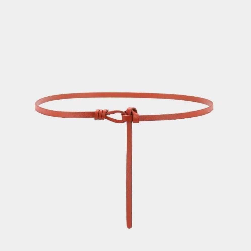 Ceinture en Cuir à Nouer Modèle Isabel - La Ceinturerie