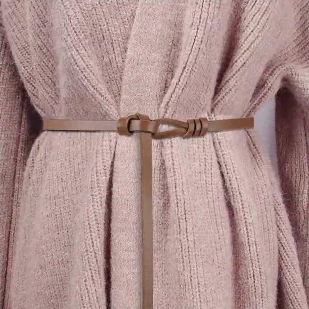 Ceinture en Cuir à Nouer Modèle Isabel - La Ceinturerie