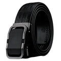 Ceinture Cuir Aspect Crocodile Boucle Automatique Pour Homme Modèle Corentin
