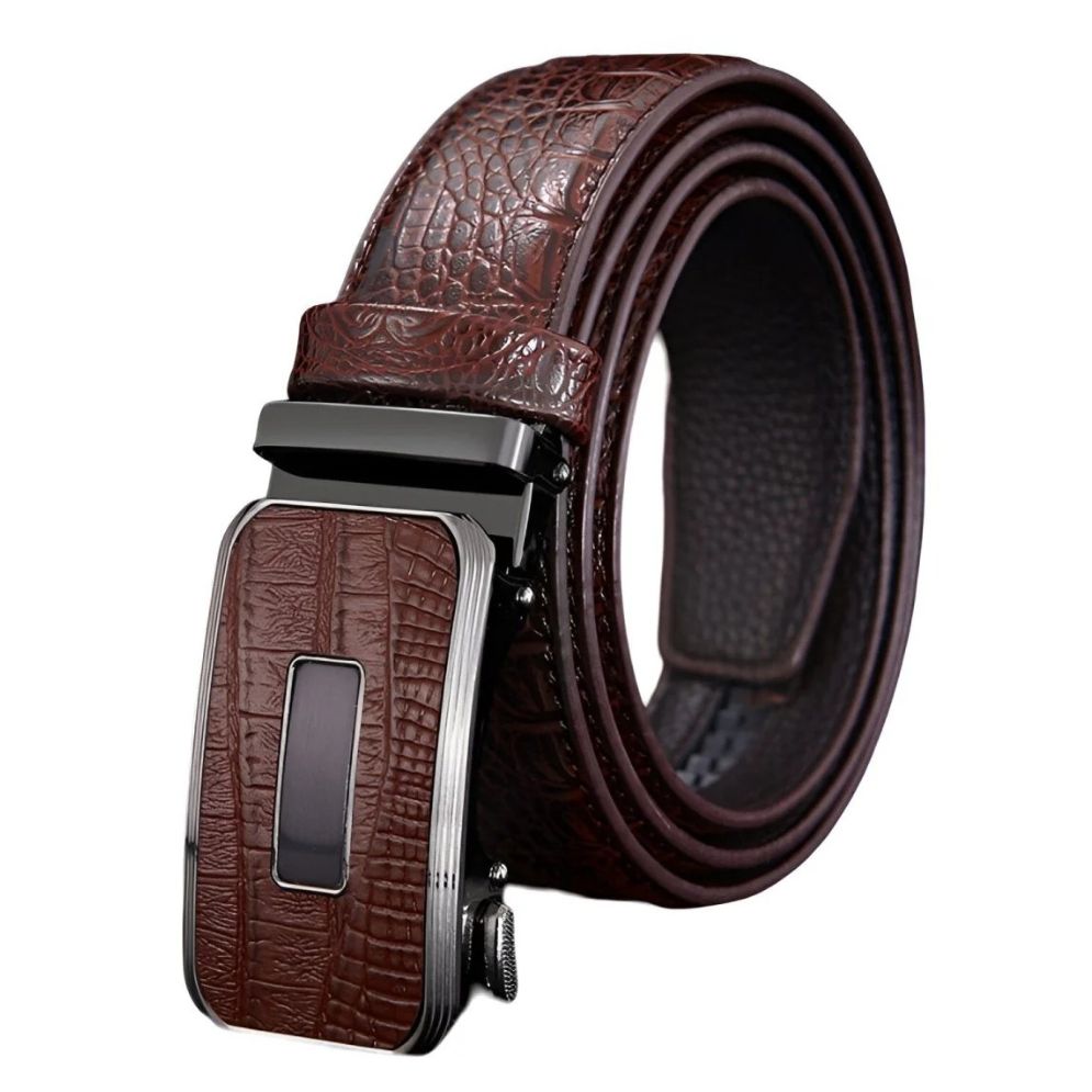 Ceinture Cuir Crocodile pour Homme Modèle Valerico - La Ceinturerie
