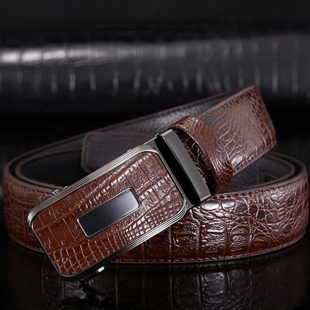 Ceinture Cuir Crocodile pour Homme Modèle Valerico - La Ceinturerie
