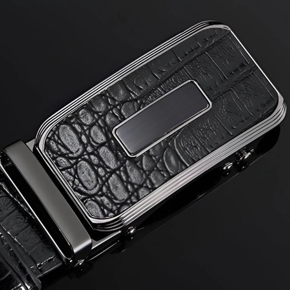 Ceinture Cuir Crocodile pour Homme Modèle Valerico - La Ceinturerie
