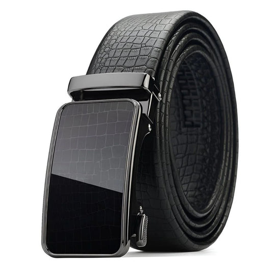 Ceinture Cuir Aspect Crocodile Homme Modèle Cainei - La Ceinturerie

