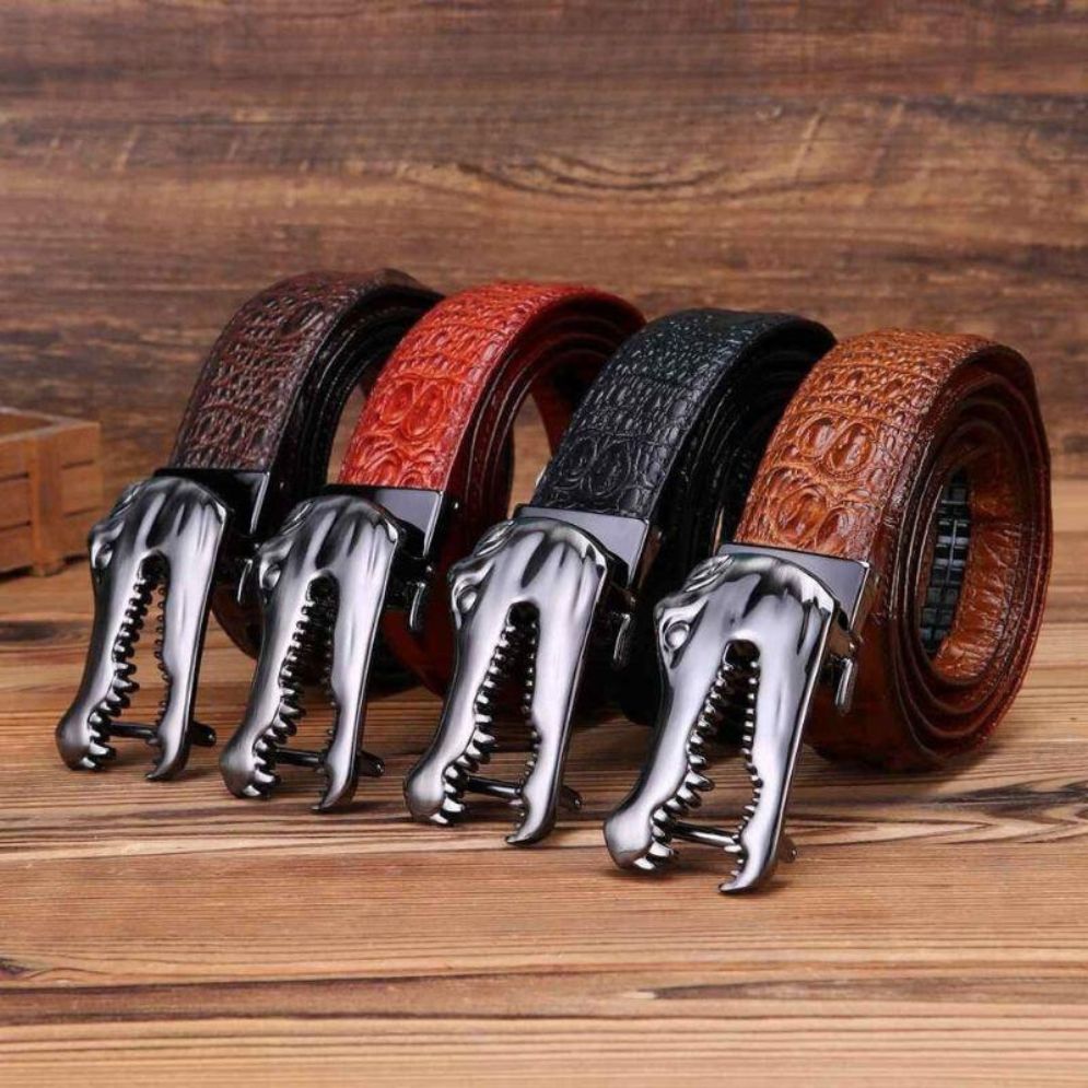 Ceinture Cuir Boucle Crocodile Homme Modèle Ramthia - La Ceinturerie