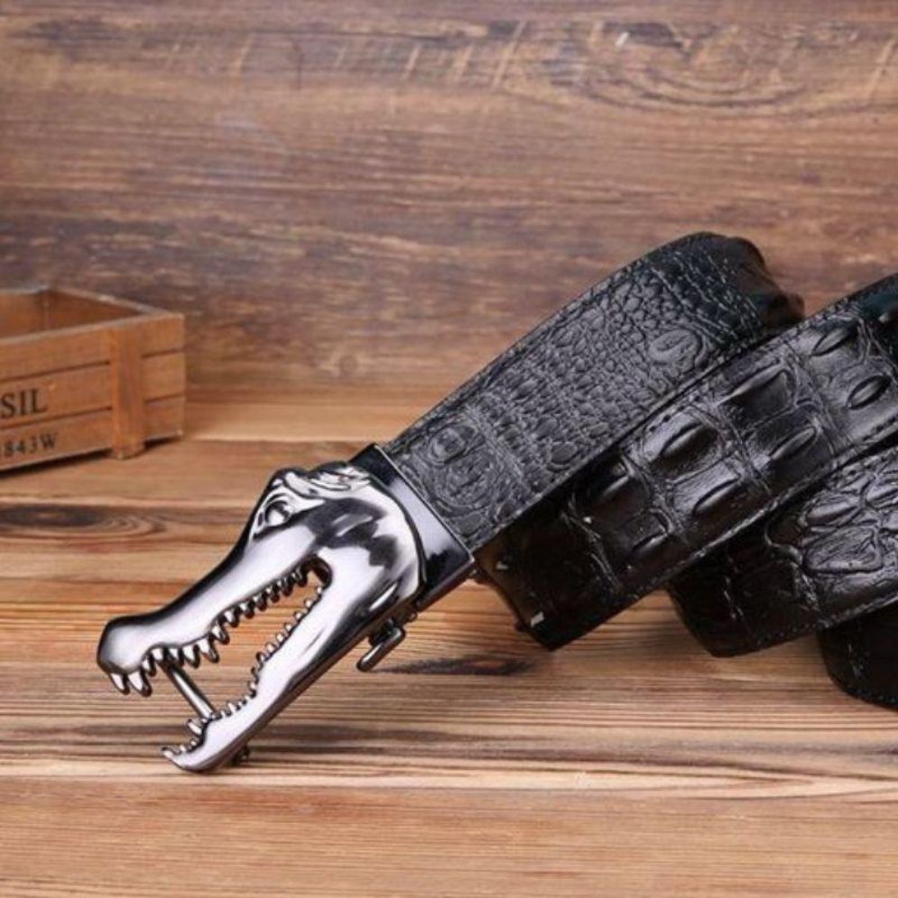Ceinture Cuir Boucle Crocodile Homme Modèle Ramthia | La Ceinturerie

