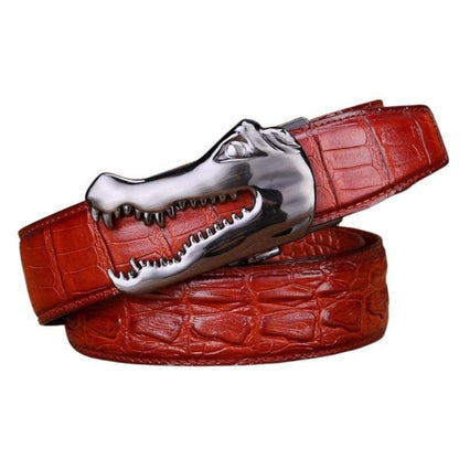 Ceinture Cuir Boucle Crocodile Homme Modèle Ramthia - La Ceinturerie
