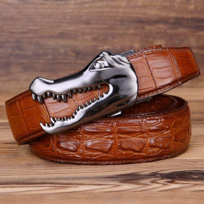 Ceinture Cuir Boucle Crocodile pour Homme Modèle Ramthia