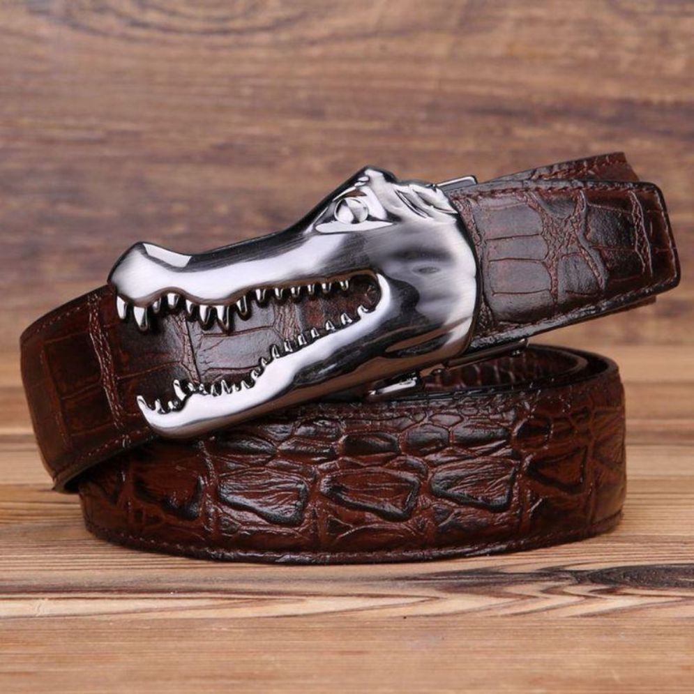 Ceinture Cuir Boucle Crocodile pour Homme Modèle Ramthia