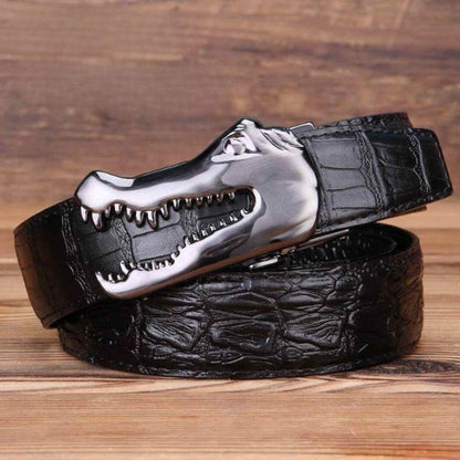 Ceinture Cuir Boucle Crocodile pour Homme Modèle Ramthia