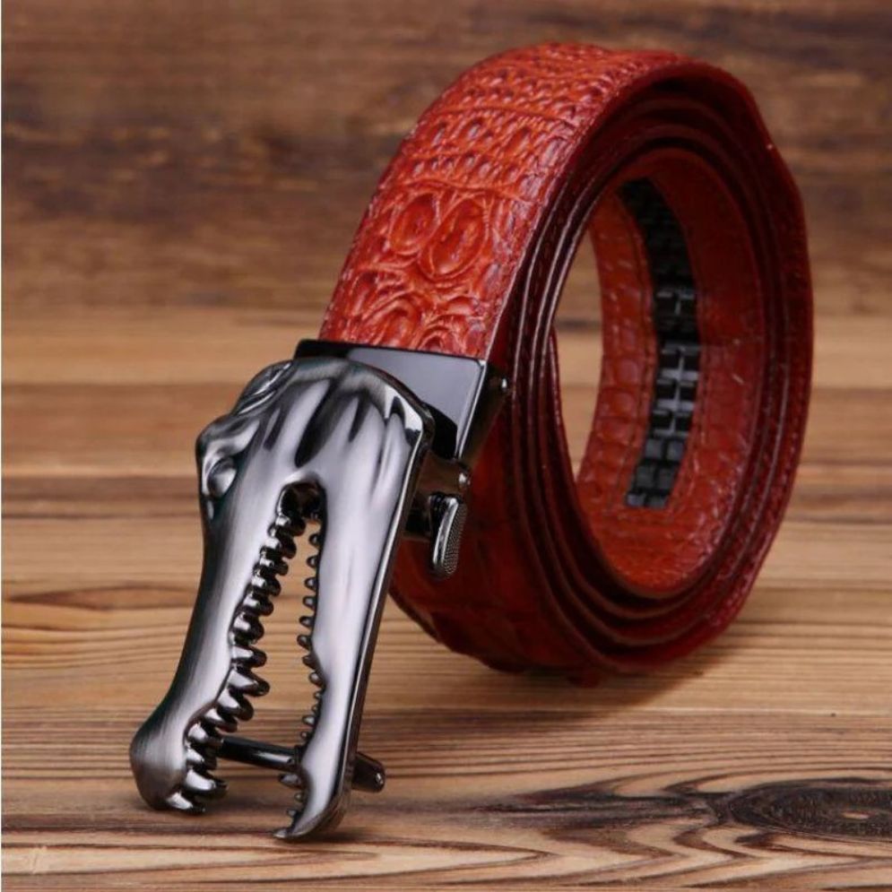 Ceinture Cuir Boucle Crocodile pour Homme Modèle Ramthia