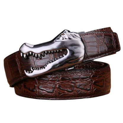 Ceinture Cuir Boucle Crocodile Homme Modèle Ramthia - La Ceinturerie