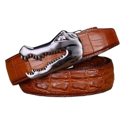 Ceinture Cuir Boucle Crocodile Homme Modèle Ramthia - La Ceinturerie