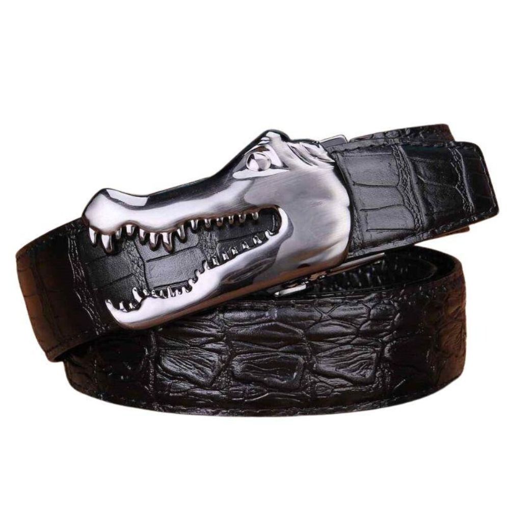 Ceinture Cuir Boucle Crocodile Homme Modèle Ramthia - La Ceinturerie