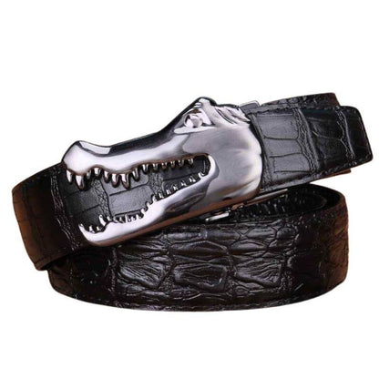 Ceinture Cuir Boucle Crocodile Homme Modèle Ramthia - La Ceinturerie