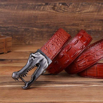 Ceinture Cuir Boucle Crocodile pour Homme Modèle Ramthia