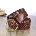 Ceinture en Cuir Tressé Modèle Dorothée - La Ceinturerie
