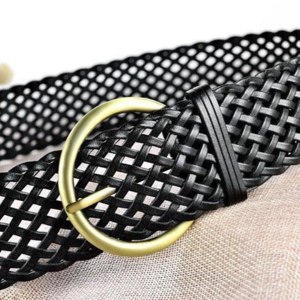 Ceinture en Cuir Tressé Modèle Dorothée - La Ceinturerie
