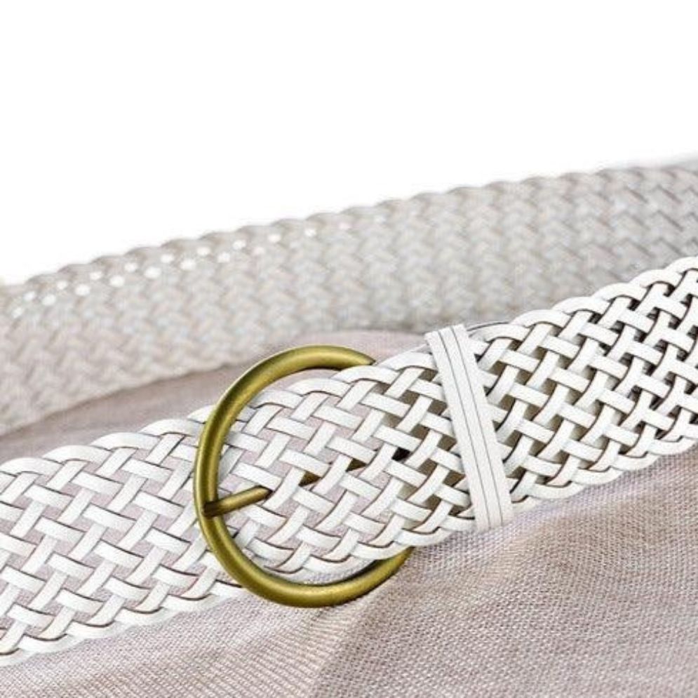 Ceinture en Cuir Tressé Modèle Dorothée - La Ceinturerie
