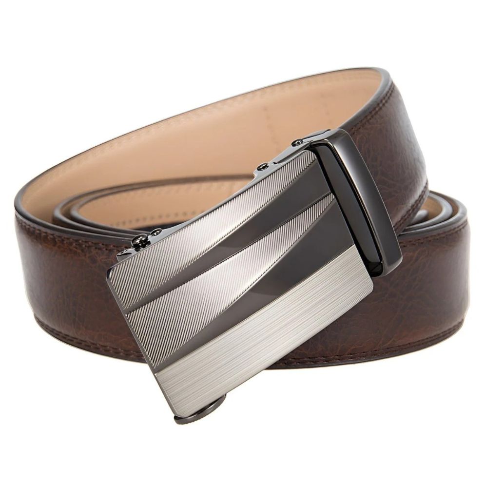 Ceinture de Costume avec Boucle Automatique Argentée Modèle Kovacs