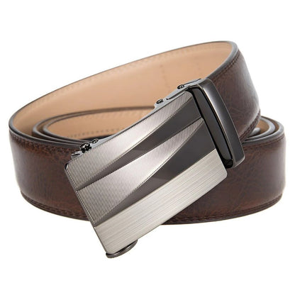 Ceinture de Costume avec Boucle Automatique Argentée Modèle Kovacs