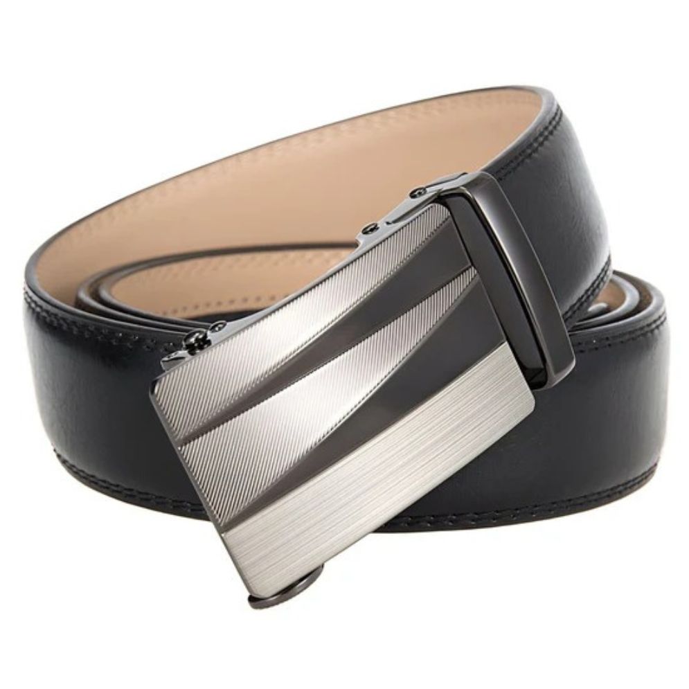 Ceinture de Costume avec Boucle Automatique Argentée Modèle Kovacs