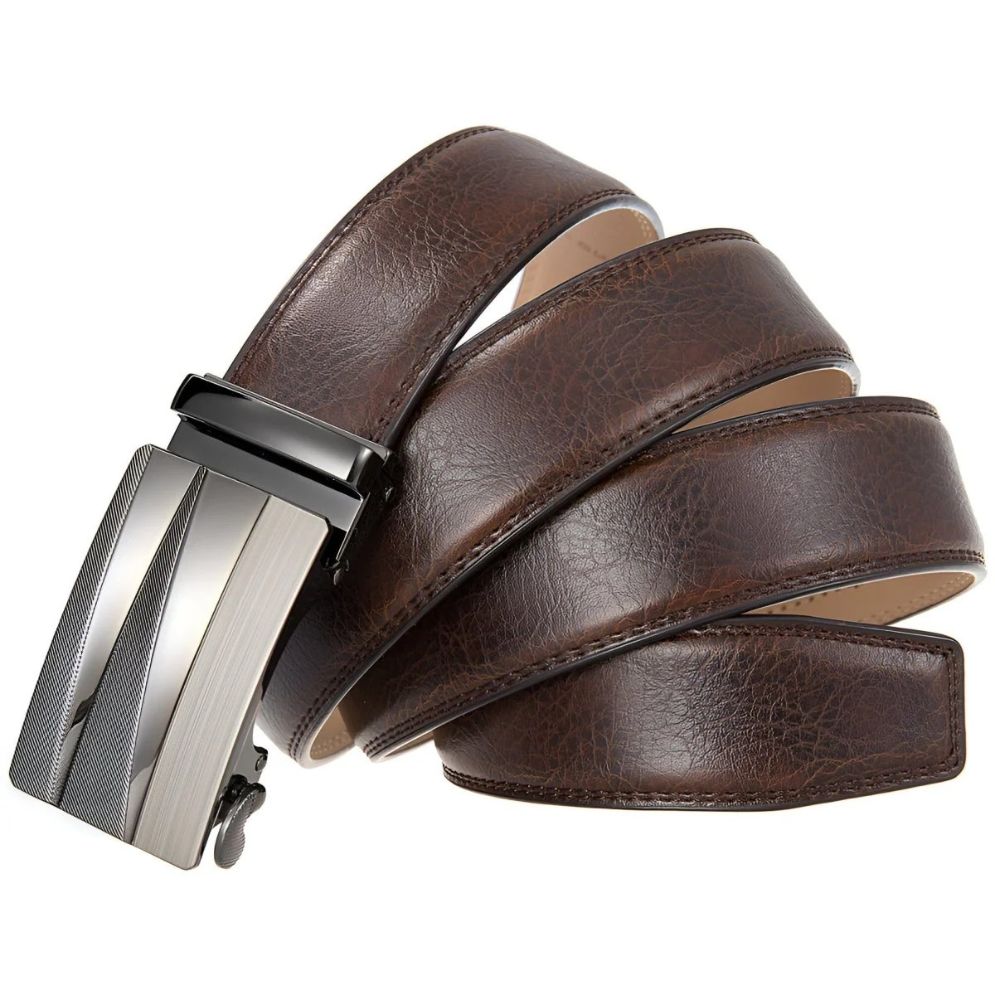 Ceinture de Costume avec Boucle Automatique Argentée Modèle Kovacs