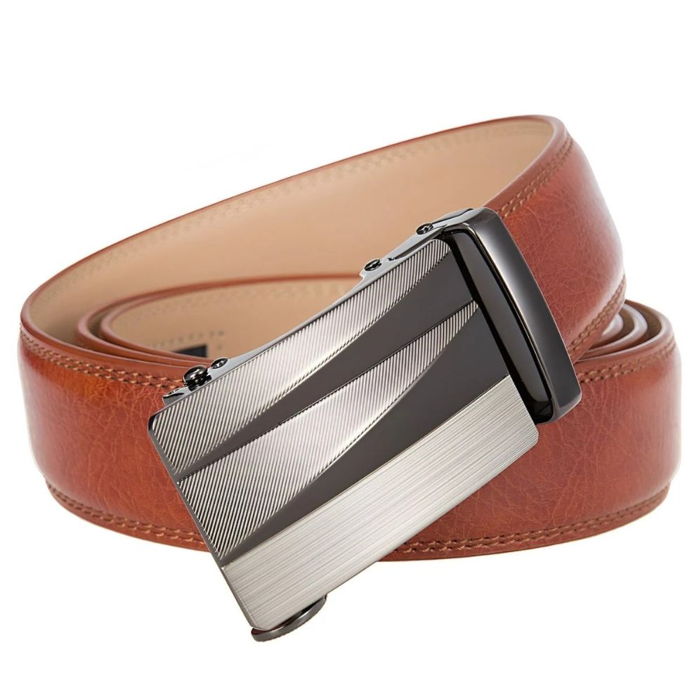 Ceinture de Costume avec Boucle Automatique Argentée Modèle Kovacs