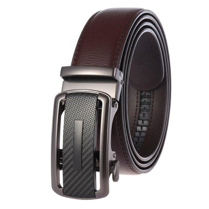 Ceinture De Costume Avec Boucle Automatique Argentée - La Ceinturerie

