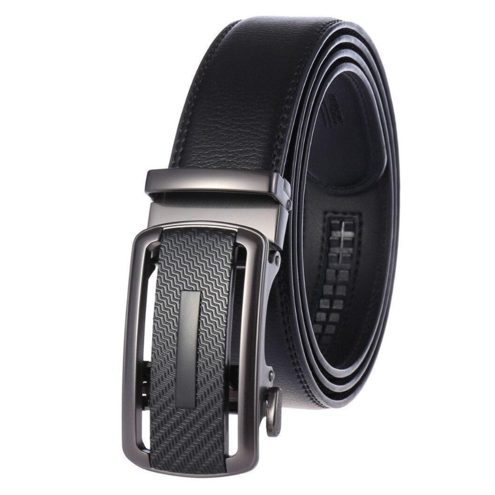 Ceinture De Costume Avec Boucle Automatique Argentée - La Ceinturerie
