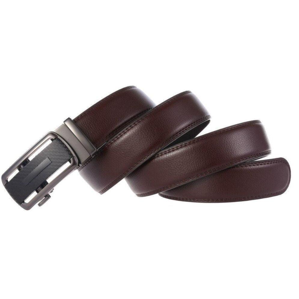 Ceinture De Costume Avec Boucle Automatique Argentée - La Ceinturerie
