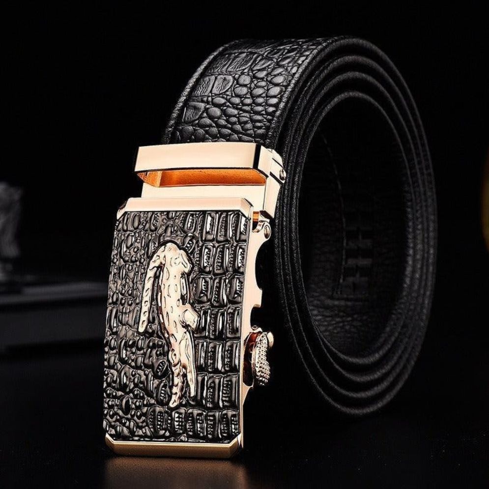 Ceinture de Costume Crocodile pour Homme Modèle Athnu - La Ceinturerie
