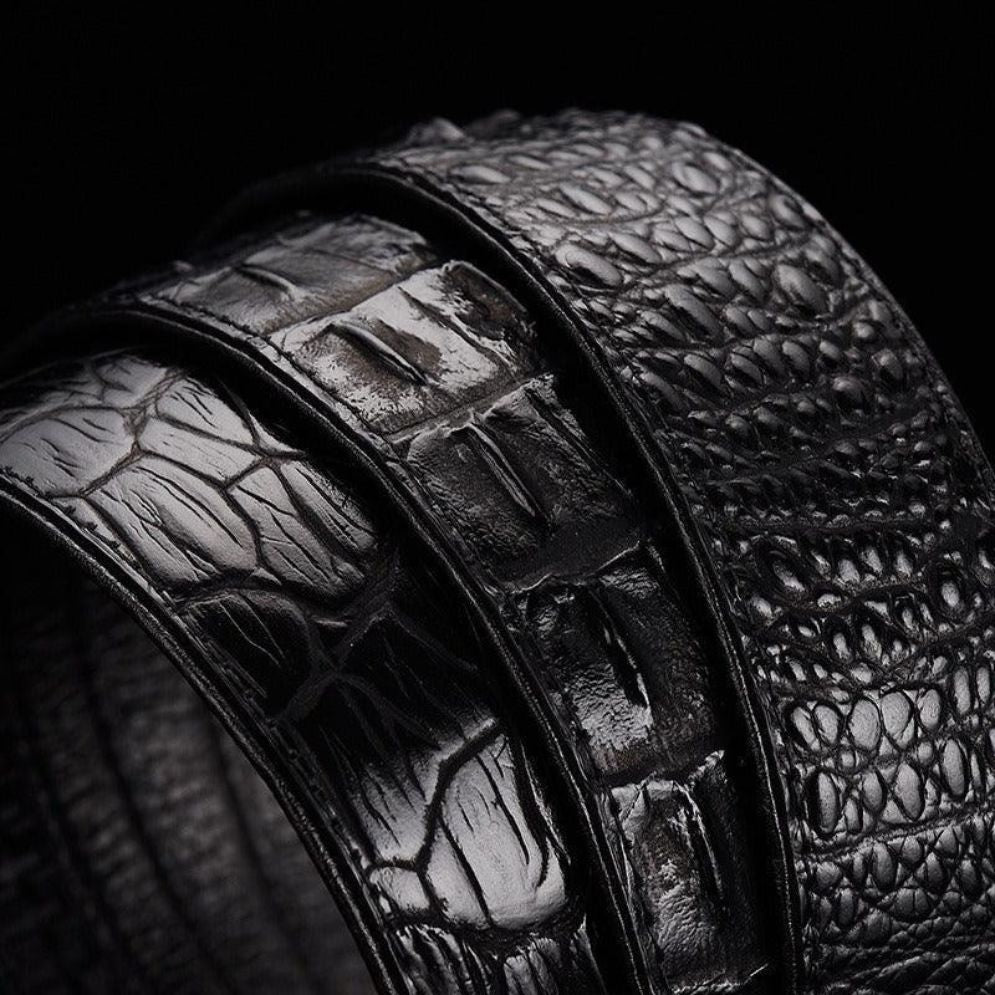 Ceinture de Costume Crocodile pour Homme Modèle Athnu - La Ceinturerie
