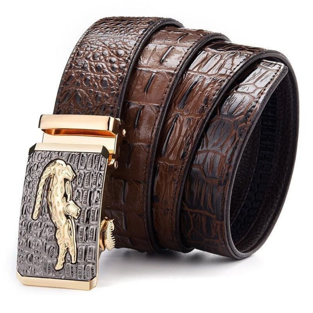 Ceinture de Costume Crocodile pour Homme Modèle Athnu - La Ceinturerie
