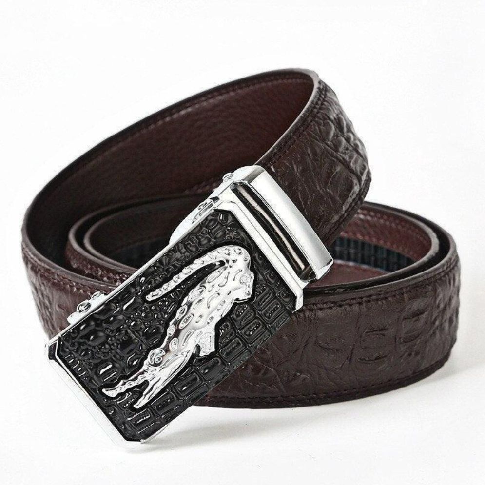 Ceinture Costume Crocodile pour Homme Modèle Etienne - La Ceinturerie