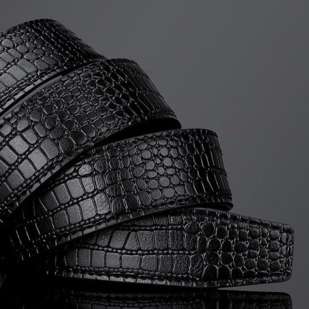 Ceinture de Costume Crocodile Homme Modèle Guillaume - La Ceinturerie