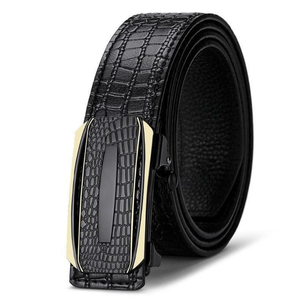Ceinture de Costume Crocodile Homme Modèle Guillaume - La Ceinturerie
