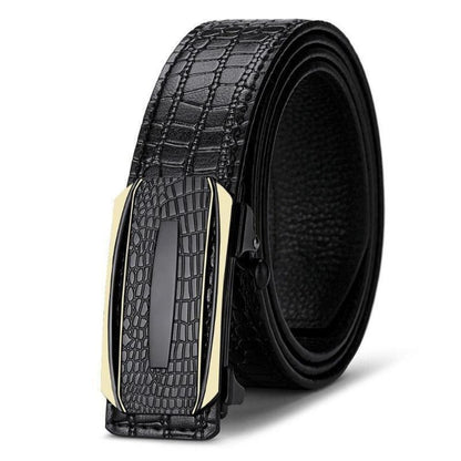 Ceinture de Costume Crocodile Homme Modèle Guillaume - La Ceinturerie