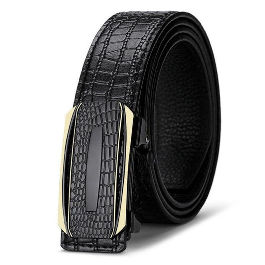 Ceinture de Costume Crocodile Homme Modèle Guillaume - La Ceinturerie