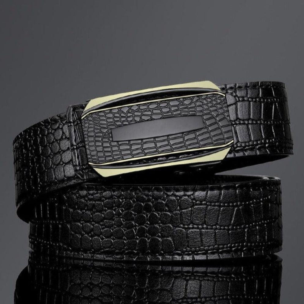 Ceinture de Costume Crocodile Homme Modèle Guillaume - La Ceinturerie