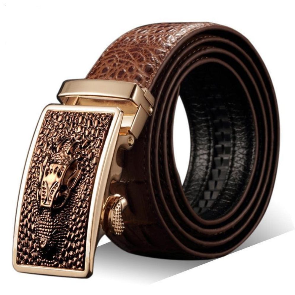 Ceinture de Costume Crocodile pour Homme Modèle Oren - La Ceinturerie

