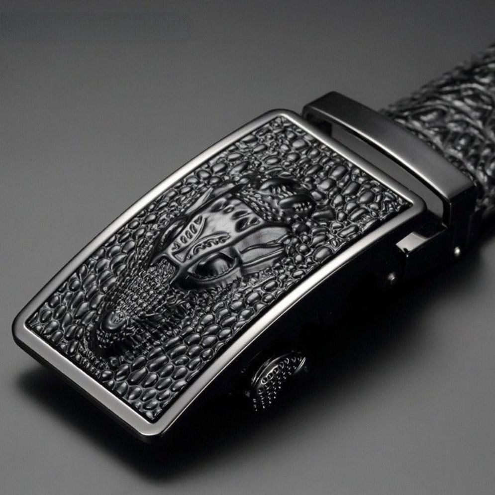 Ceinture de Costume Crocodile pour Homme Modèle Oren - La Ceinturerie
