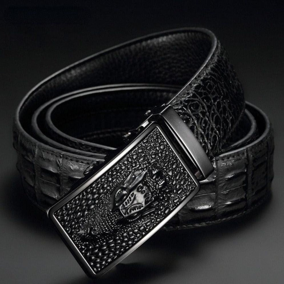 Ceinture de Costume Crocodile pour Homme Modèle Oren - La Ceinturerie
